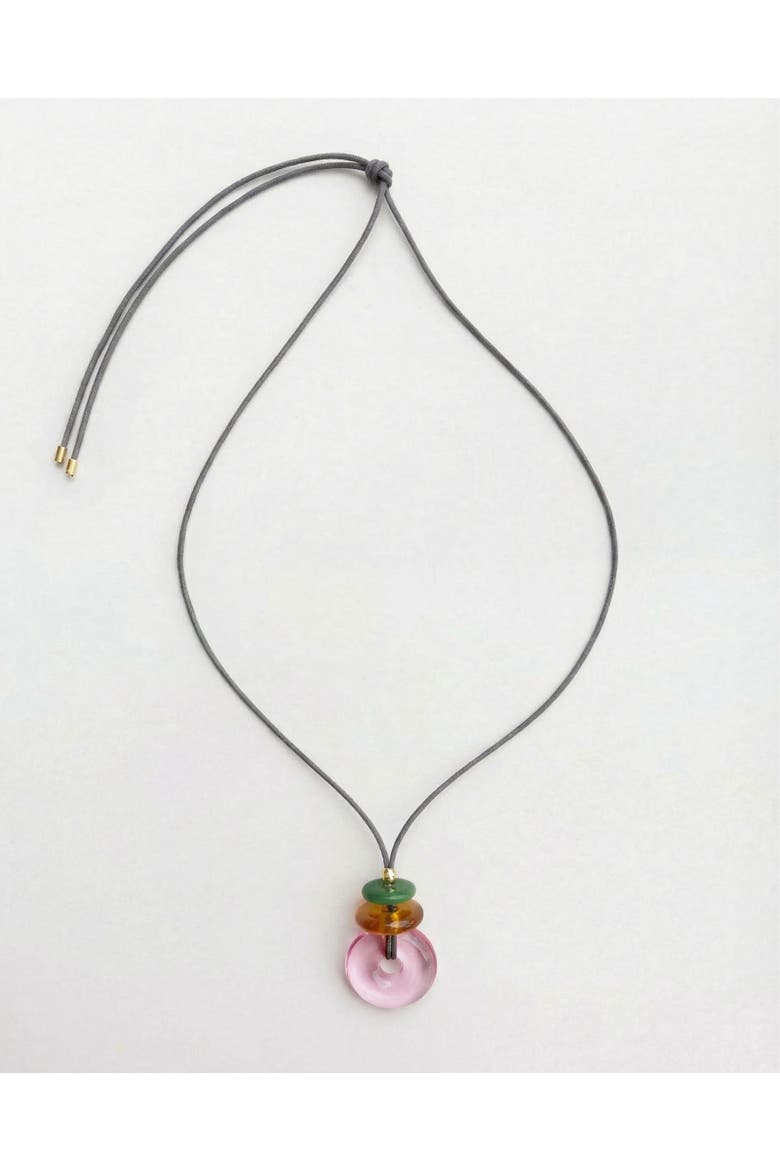 Pink Lemonade Pendant Necklace, Main, color, Multi