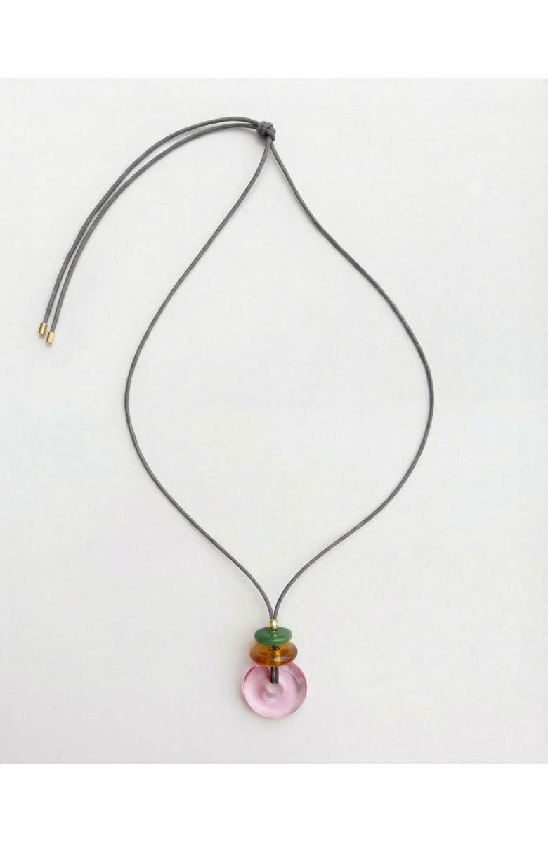 By Lilla Pink Lemonade Pendant Necklace, Main, color, Multi