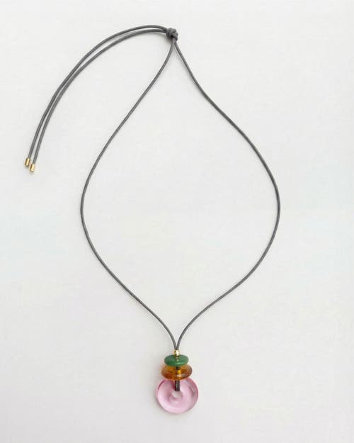 By Lilla Pink Lemonade Pendant Necklace In Multi