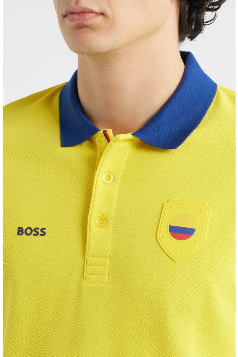 Lux Paddy Cotton Polo, Alternate, color, COLOMBIA