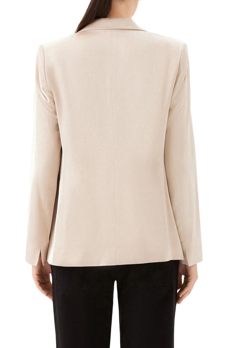 Karen Kane Satin Blazer, Alternate, color, Khaki