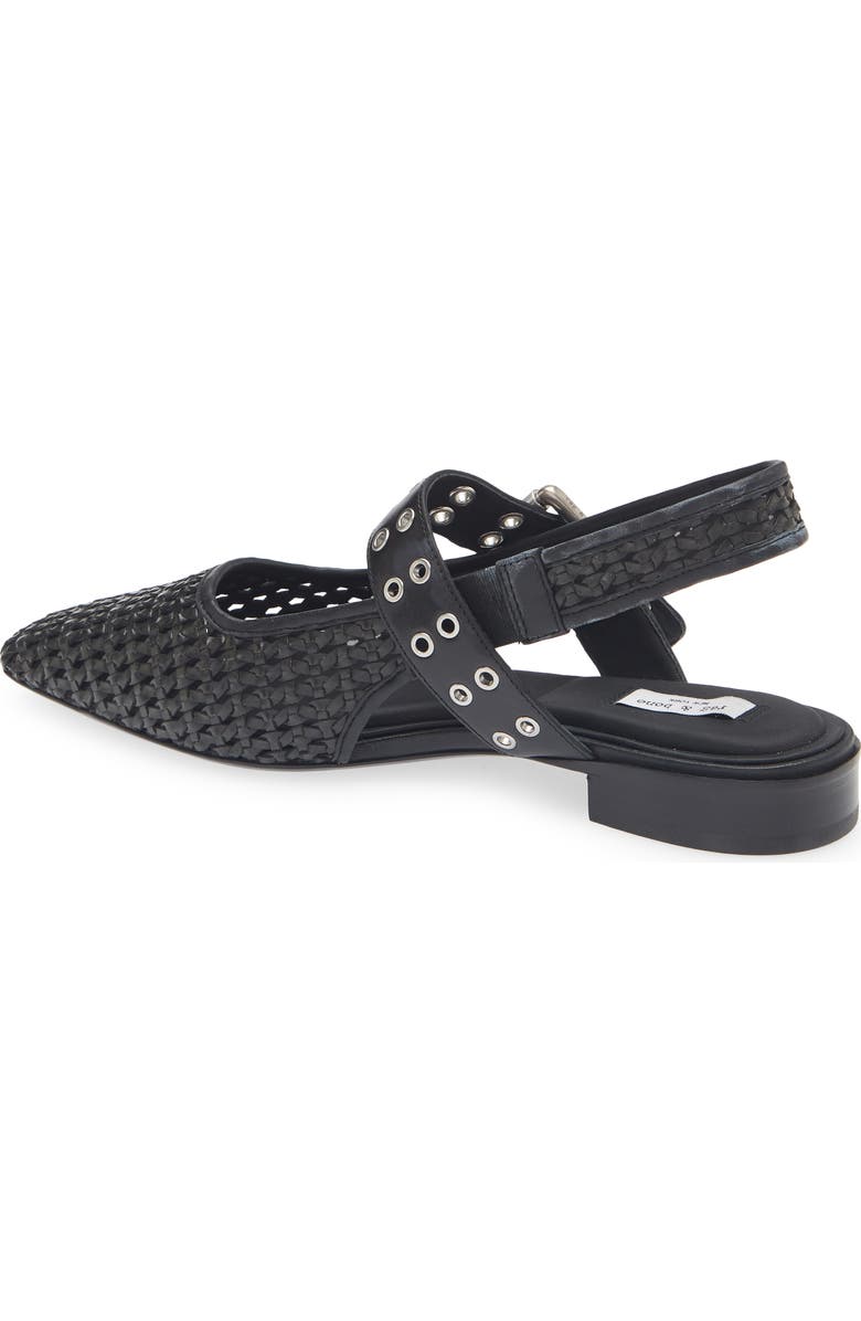 rag & bone Astra Slingback Flat, Alternate, color, Black