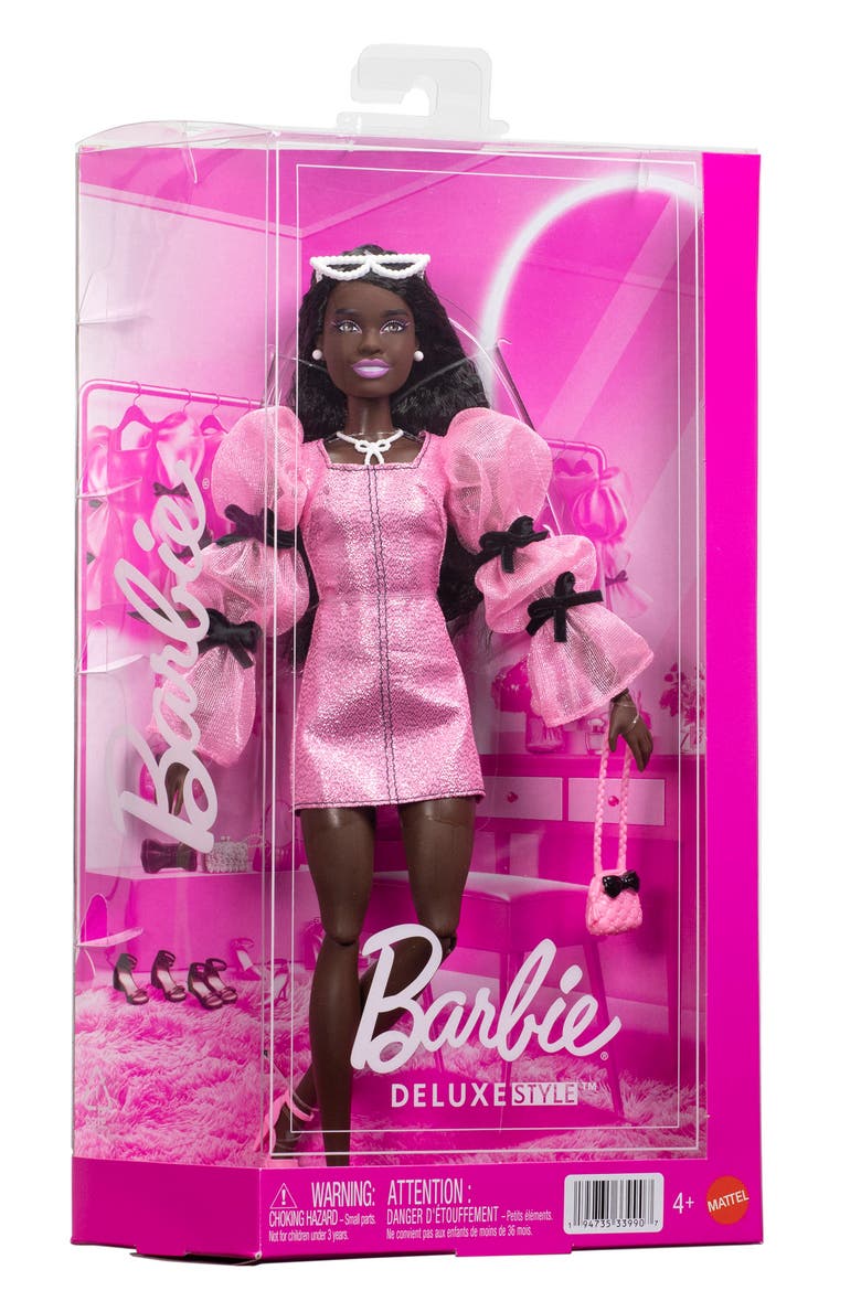 Kids' Deluxe Style Bow Sleeve Dress Barbie Doll, Alternate, color, NONE