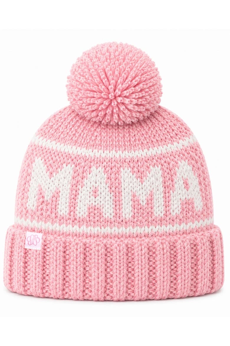 Mama Bobble Hat, Main, color, Pink/Ivory