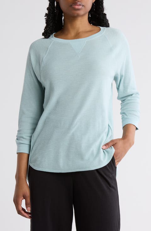 Slub Waffle High-Low T-Shirt