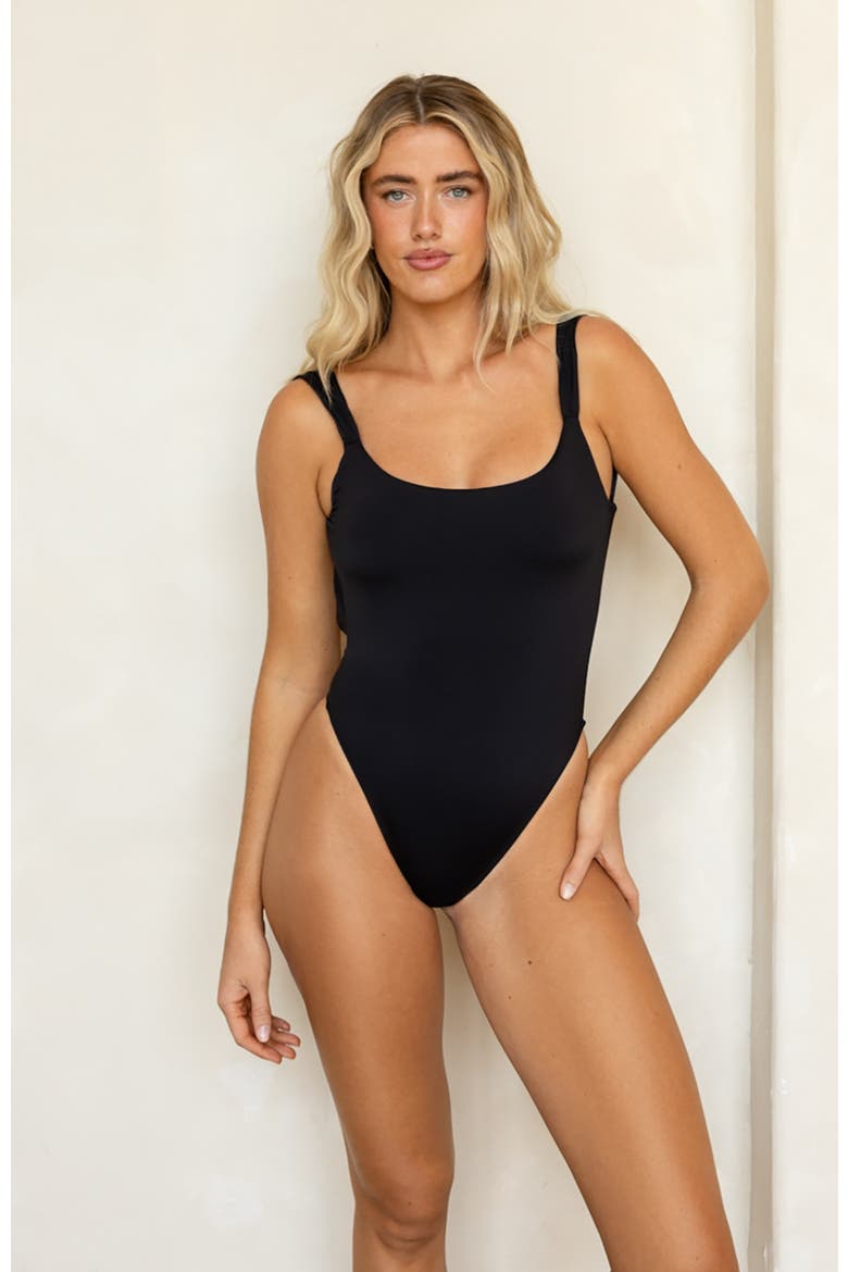 Lydia One Piece, Alternate, color, Black