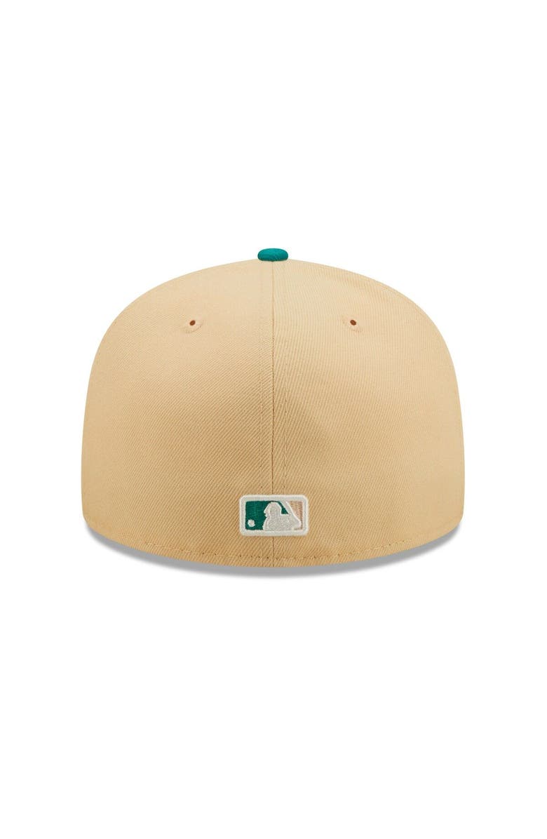 New Era Men's New Era Natural/Teal Chicago White Sox Mango Forest 59FIFTY fitted hat, Alternate, color, Natural
