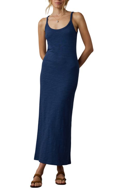 Sunwashed Slub Organic Cotton Maxi Tank Dress