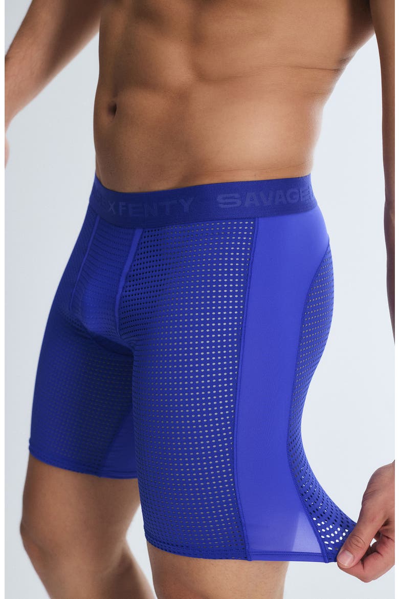 Flex Performance Mesh Long Boxer Briefs, Alternate, color, GEMSTONE BLUE