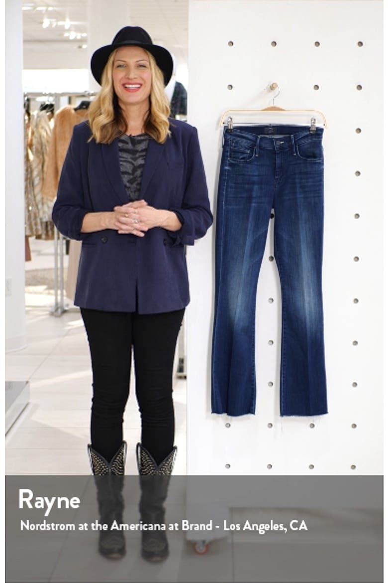 Fray Hem Flare Jeans video