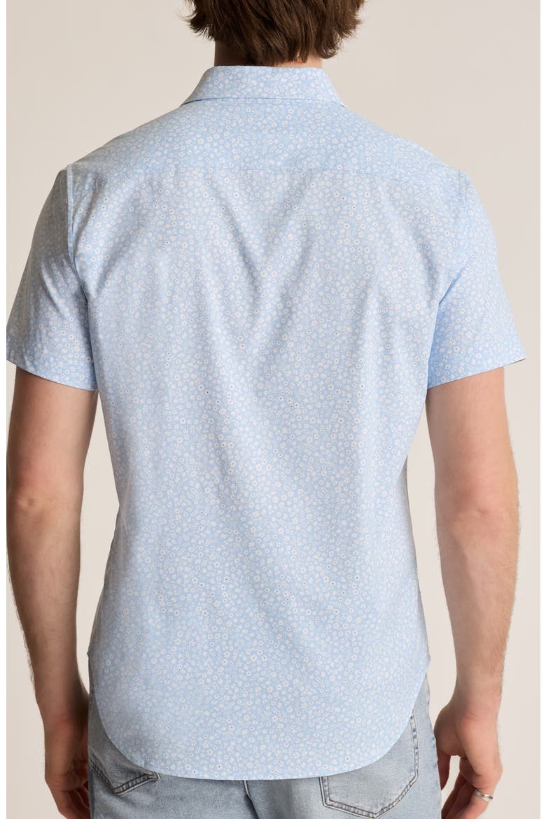 Tech Slim Fit Floral Short Sleeve Button-Up Shirt, Alternate, color, BORDETA FLORAL