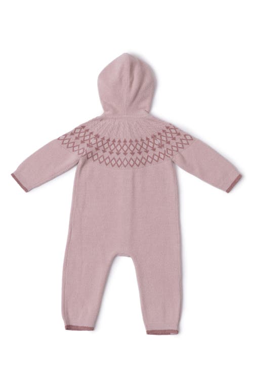 Barefoot Dreams Cozychic™ Ultra Lite® Fair Isle Hooded Romper In Pink