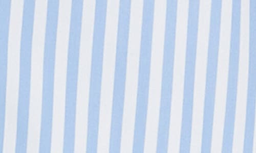 Mm Dardano Stripe Cotton Button-up Shirt In Light Blue