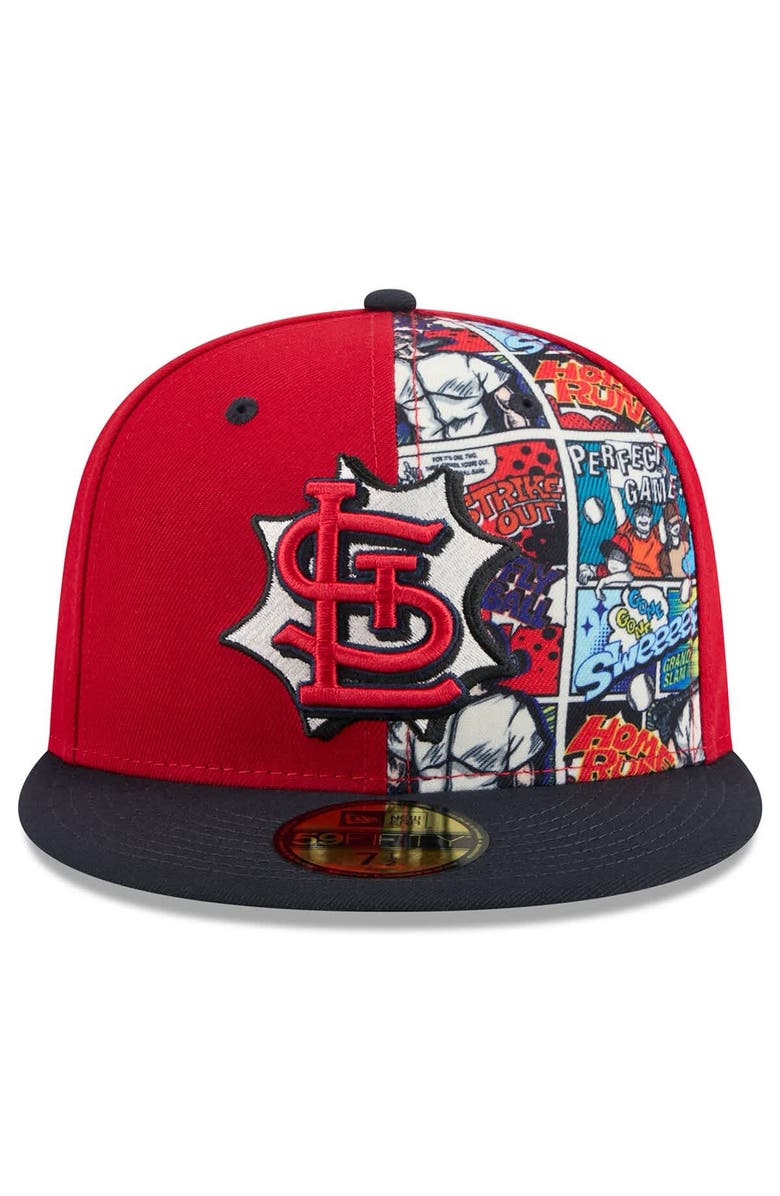 New Era Men's New Era Red/Navy St. Louis Cardinals 2025 MLB Diamond Hero Edition 59FIFTY Fitted Hat, Alternate, color, Red