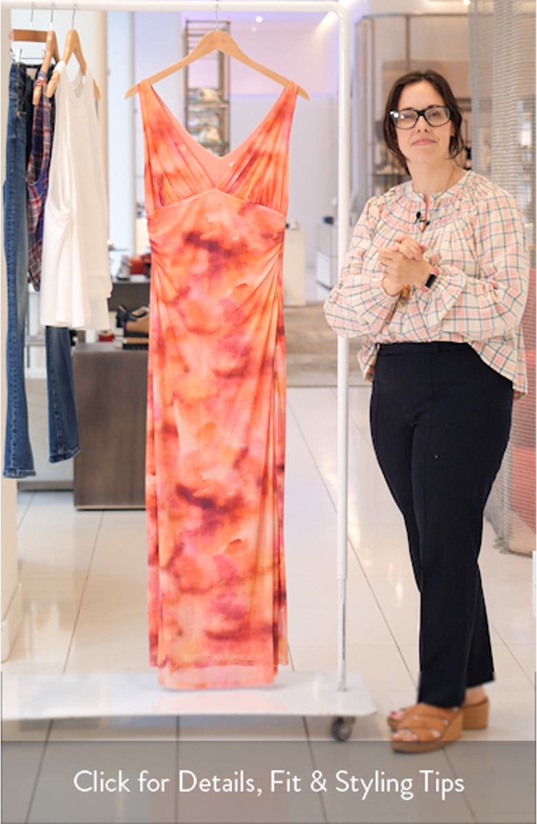 Rosette Sleeveless Mesh Dress, sales video thumbnail