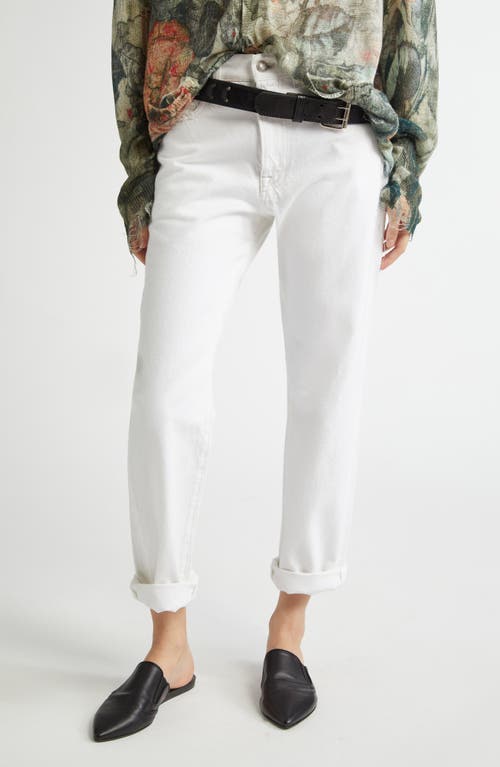 R13 Distressed Boyfriend Jeans In Aerin White