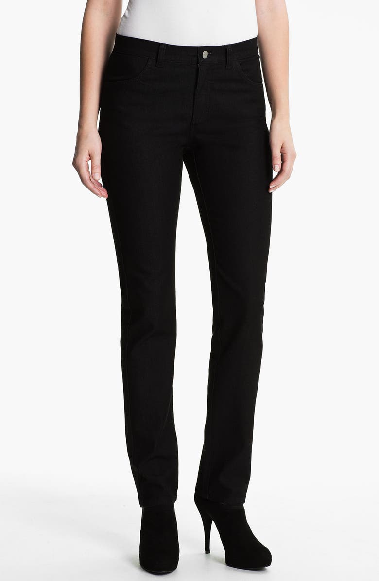 Lafayette 148 New York Thompson Jeans, Main, color, Black