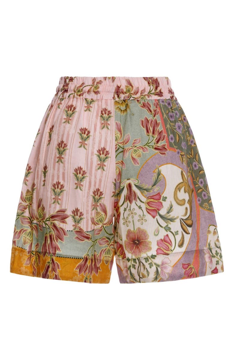 Agua Bendita Renata Aura Cover-Up Shorts, Alternate, color, Pink Multi