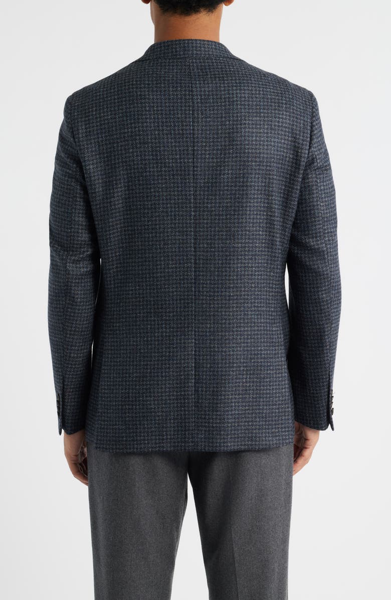 Jack Victor Midland Contemporary Fit Grey Houndstooth Wool & Cashmere Sport Coat, Alternate, color, Blue Grey