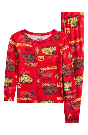 Ame X Disney Pixar Kids' Cars® Two-piece Pajamas In Red