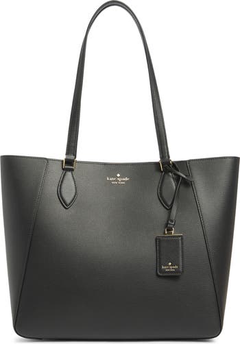 poppy refined grained leather tote bag