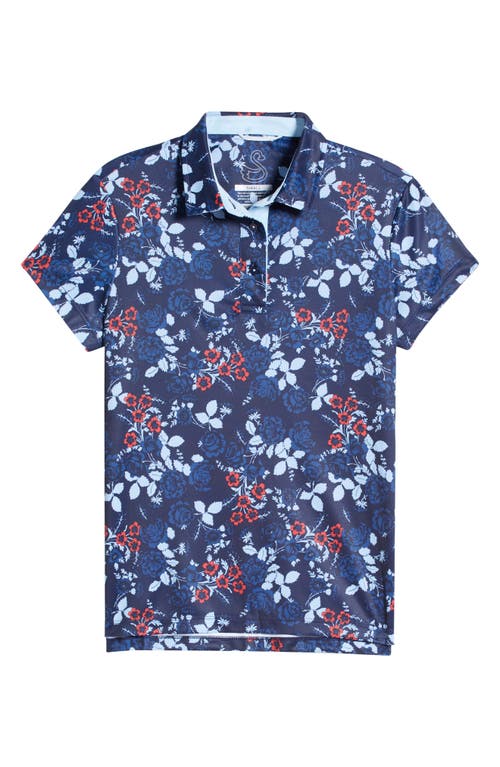 Swannies Darci Performance Polo In Midnight-navy