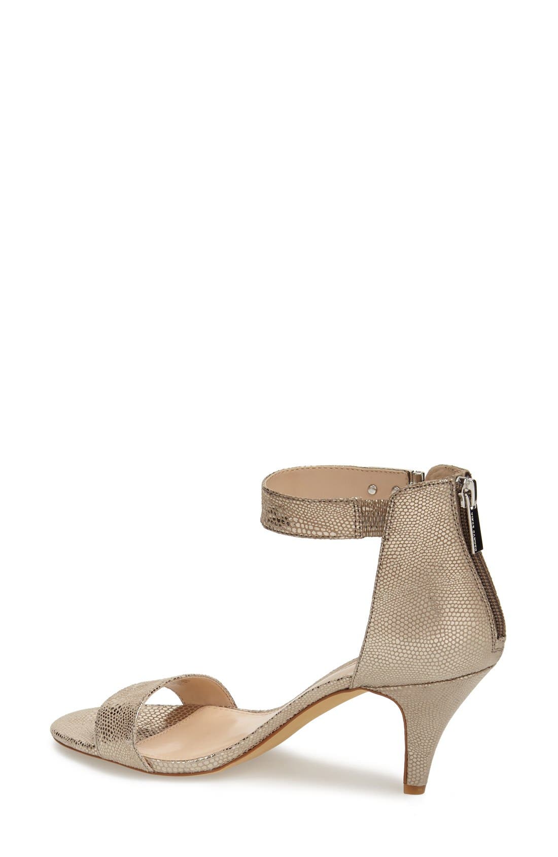 'Magner' Ankle Strap Sandal, Alternate, color, METALLIC TAUPE