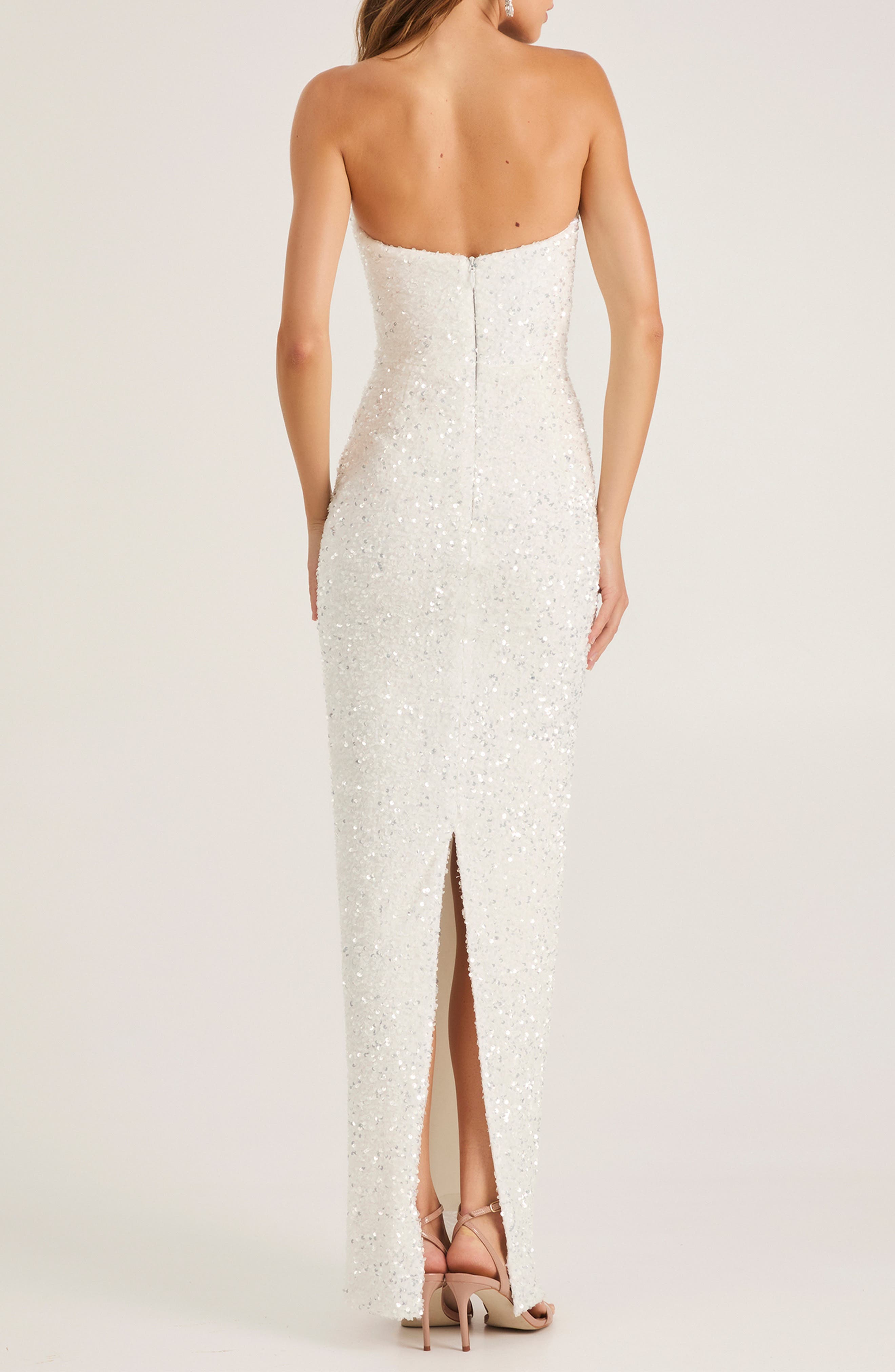 Ryan Sequin Strapless Column Gown - image 4