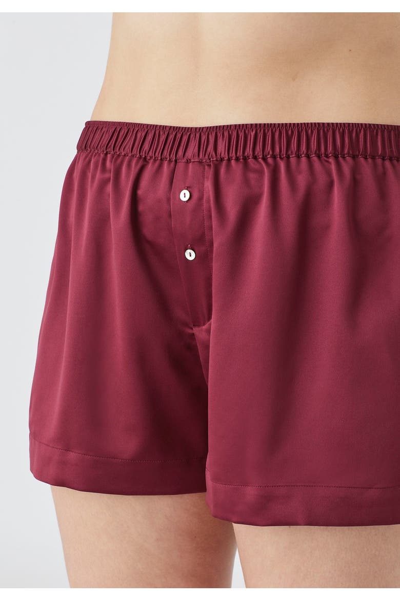The Boxer Short Recycled Satin, Alternate, color, BEGONIA
