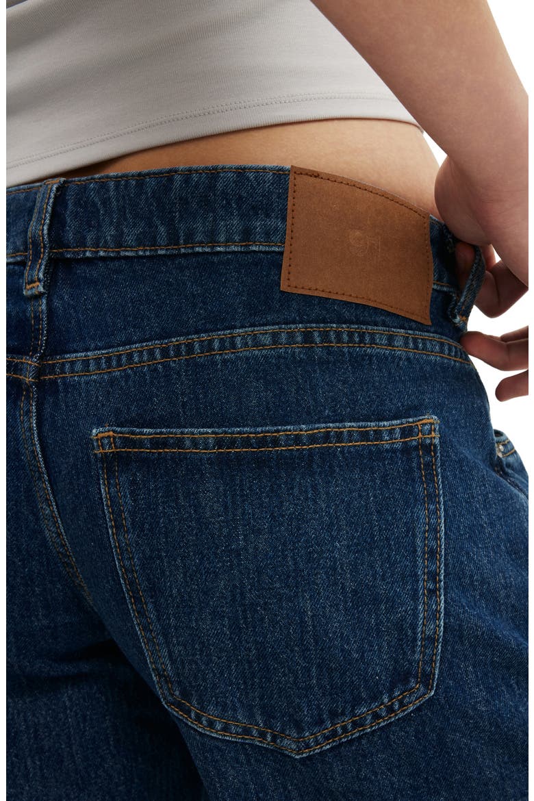 Low Rise Straight Leg Jeans, Alternate, color, BAYSIDE BLUE