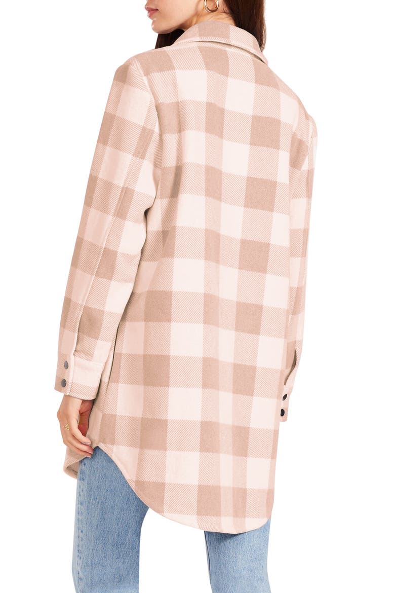 Eldridge Oversize Buffalo Check Shirt Jacket, Alternate, color, ALABASTER CHECK