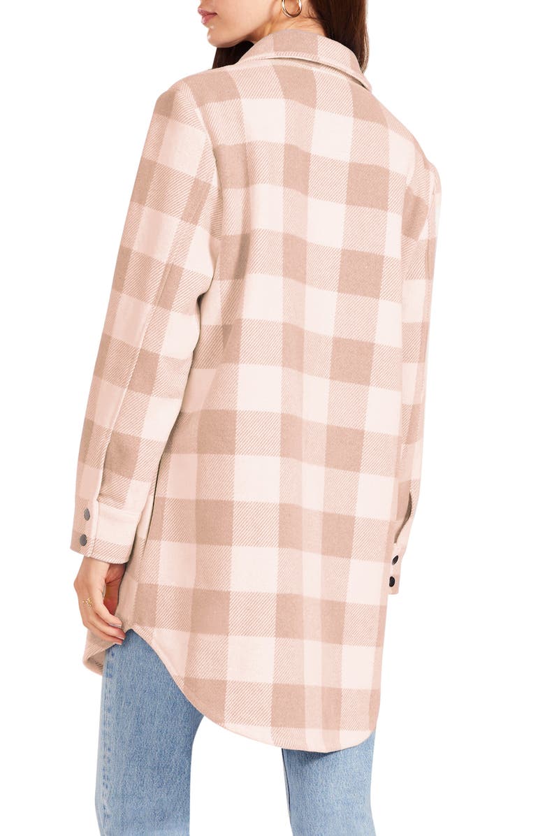 Steve Madden Eldridge Oversize Buffalo Check Shirt Jacket, Alternate, color, 