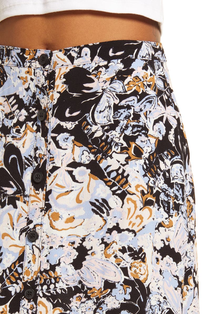 Treasure & Bond Print Button Front Skirt, Alternate, color,