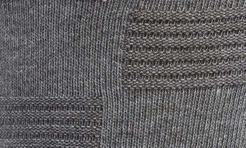 Nordstrom Textured Check Viscose Blend Socks In Heather Grey