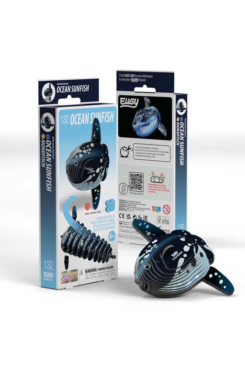 Eugy Puzzles Ocean Sunfish 3D Puzzle - contains 27 puzzle pieces, Alternate, color, NO COLOR