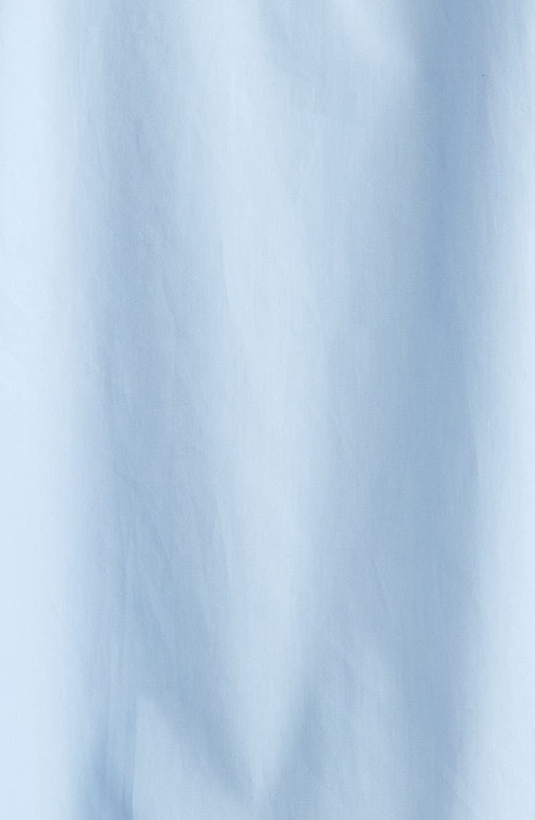 Marni Peeping Logo Organic Cotton Poplin Button-Up Shirt, Alternate, color, Iris/ Blue