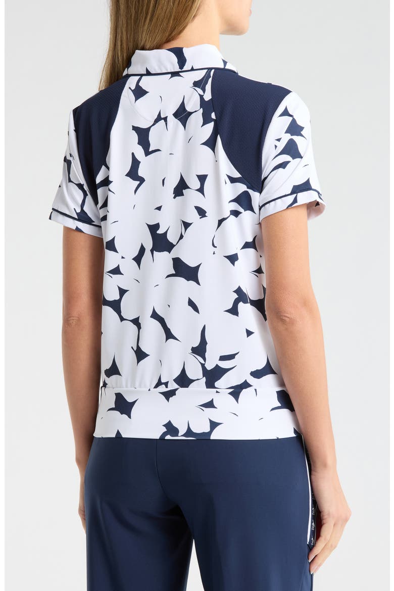 Riviera Floral Polo, Alternate, color, BLACK IRIS