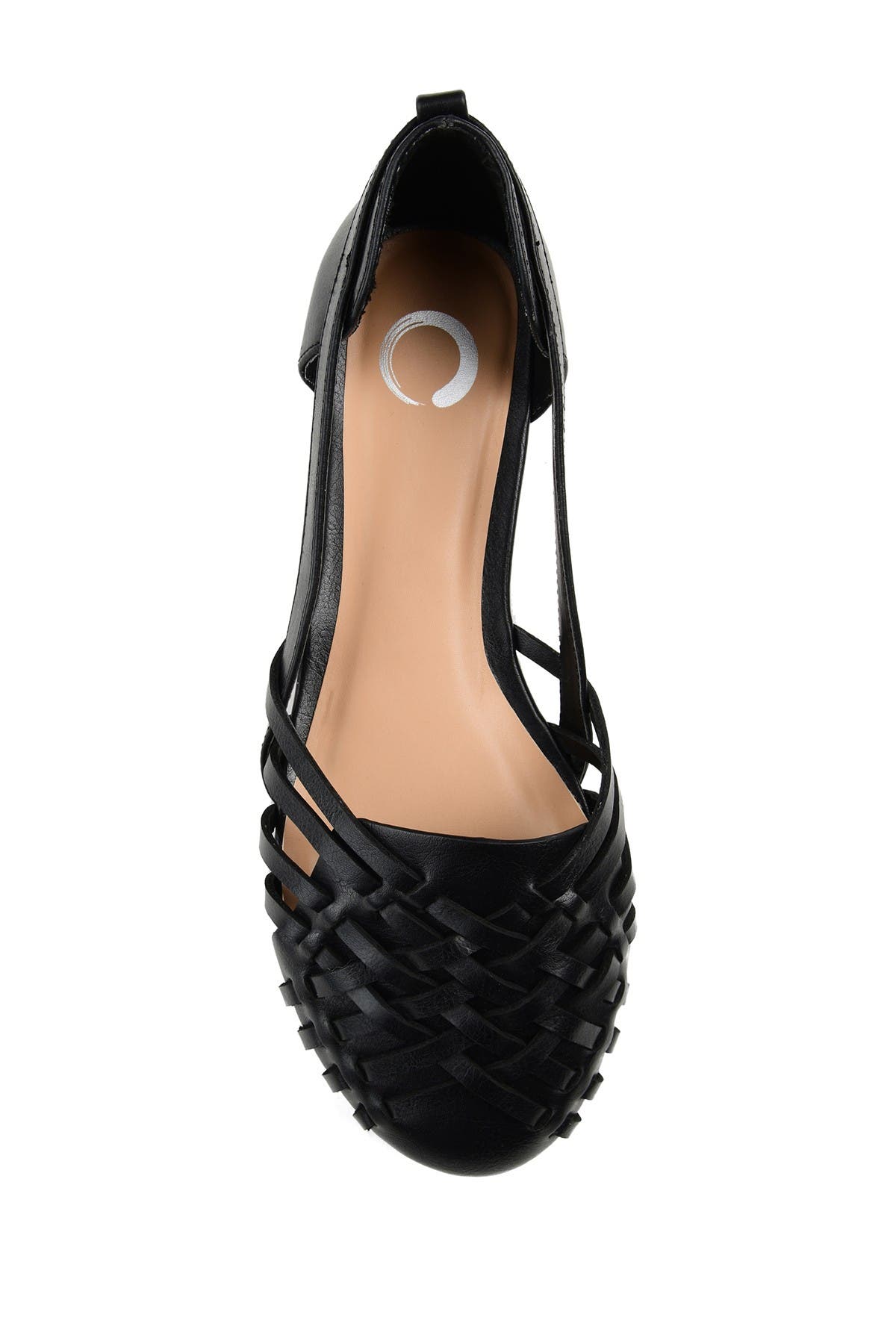 Journee Collection JOURNEE Ekko Weave Flat, Alternate, color, Black