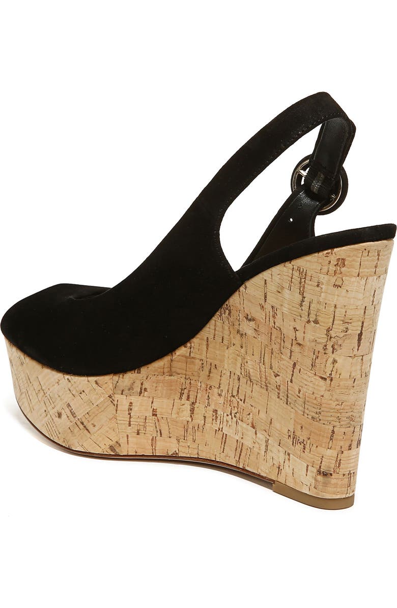 Veronica Beard Dali Peep Toe Platform Wedge Sandal, Alternate, color,