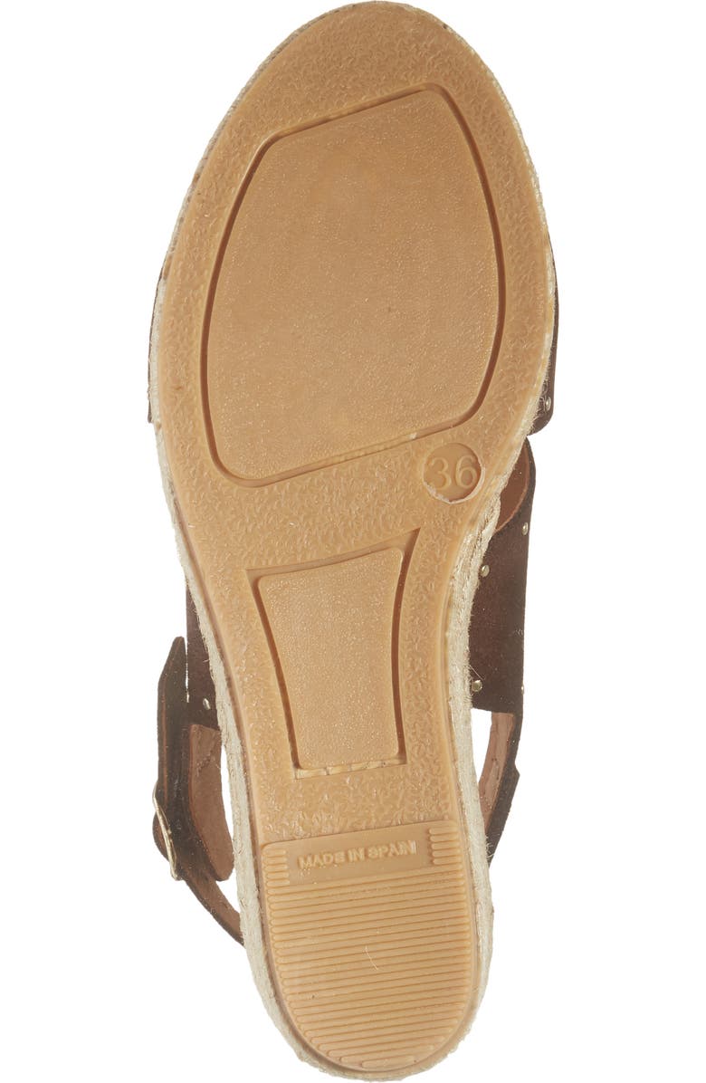 Cordani Eleni Slingback Espadrille Platform Wedge Sandal, Alternate, color, Marron Suede