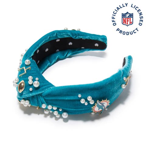 Miami Dolphins Embellished Knotted Headband