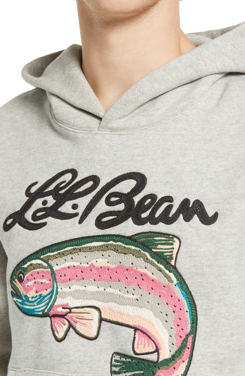 L.L.Bean x Todd Snyder Embroidered Hoodie Sweatshirt, Alternate, color, 