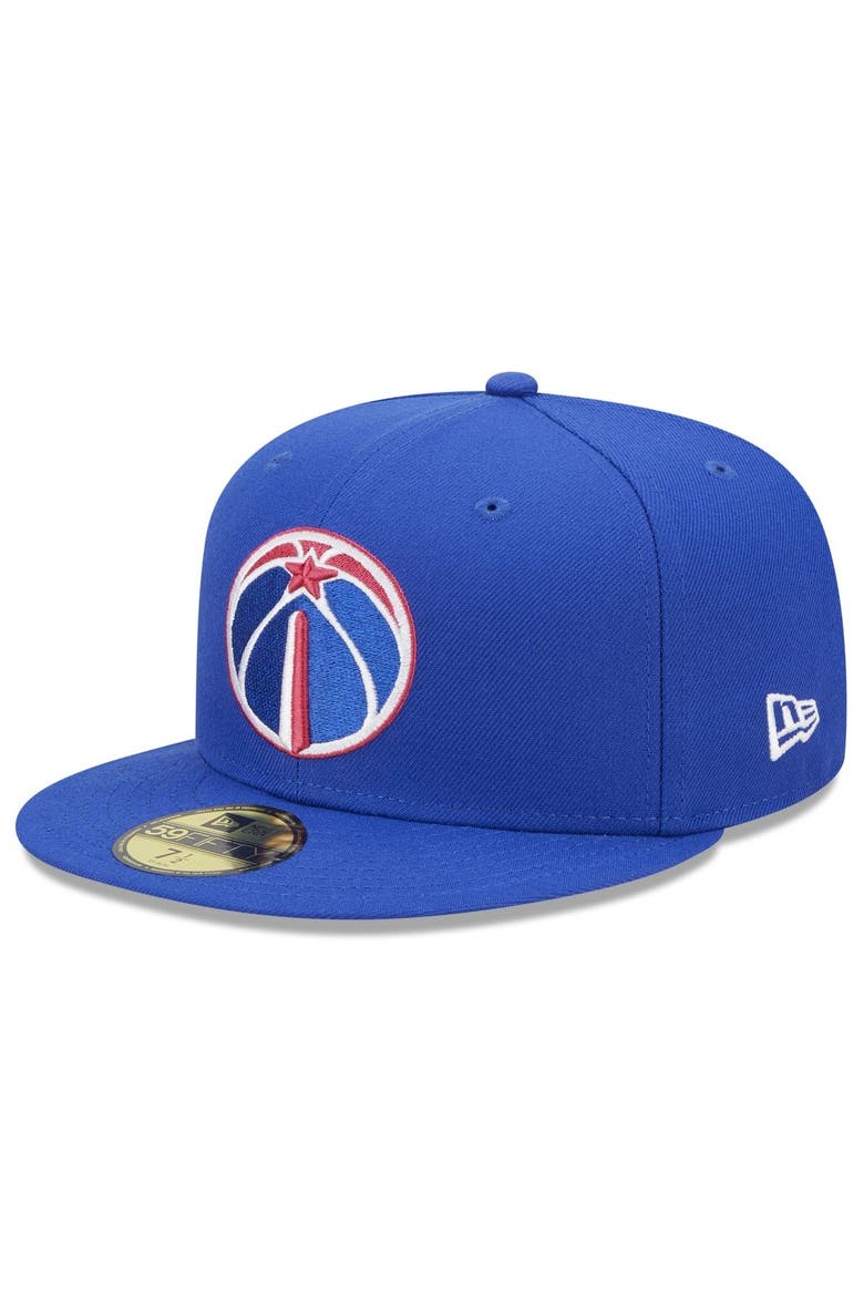 Men's New Era  Gray Washington Wizards 2022/23 City Edition Alternate Logo 59FIFTY Fitted Hat, Alternate, color, Black