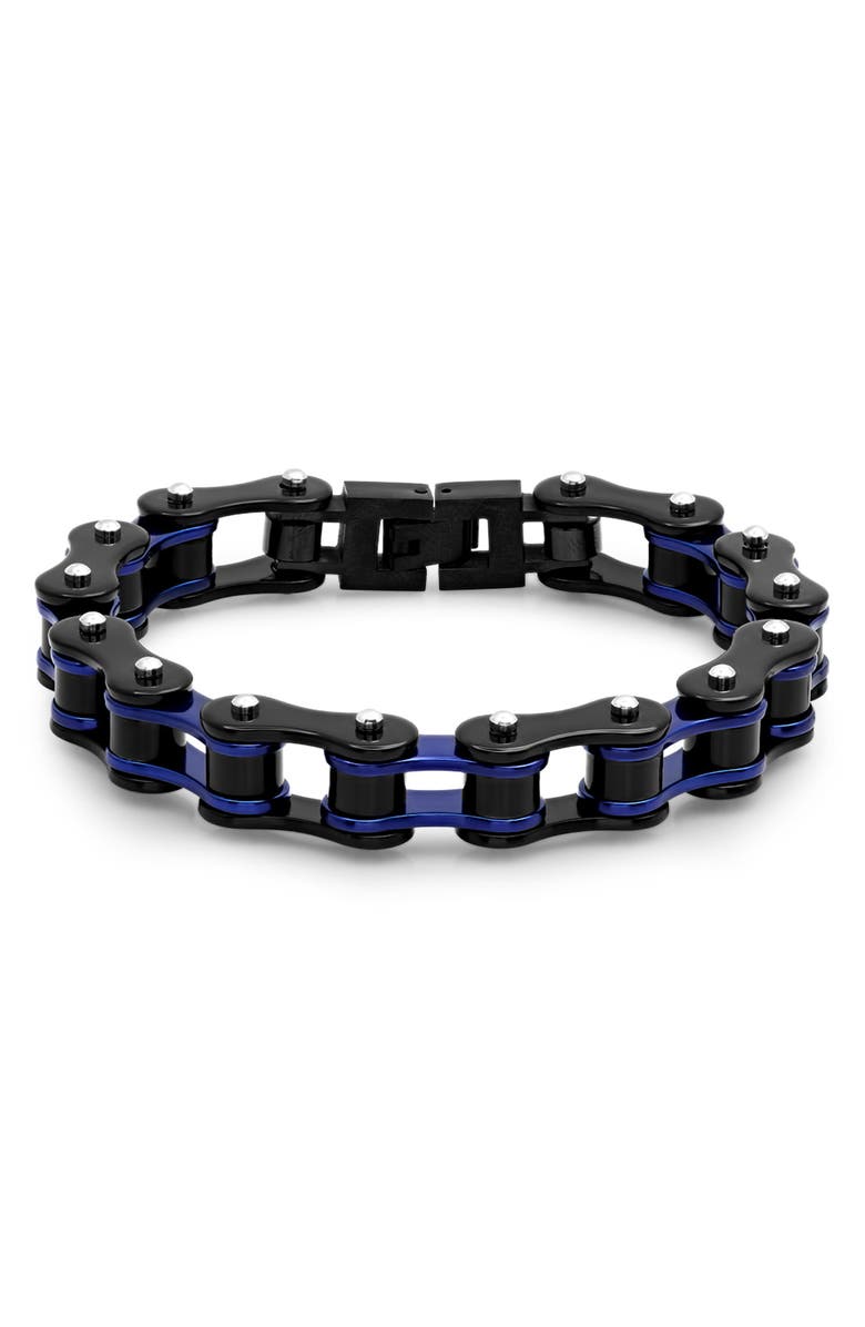 HMY JEWELRY Men's Two-Tone Bracelet, Main, color,