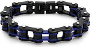 HMY JEWELRY Men's Two-Tone Bracelet