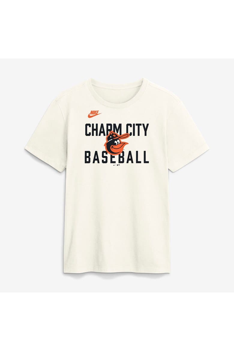 Men's Nike Cream Baltimore Orioles Cooperstown Collection ‘70s Inspired T-Shirt, Alternate, color, Cream