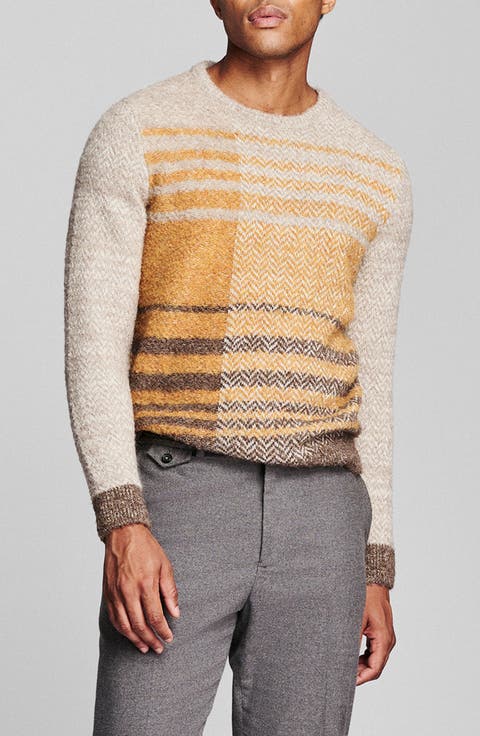 Boucl Archive Plaid Crewneck Sweater
