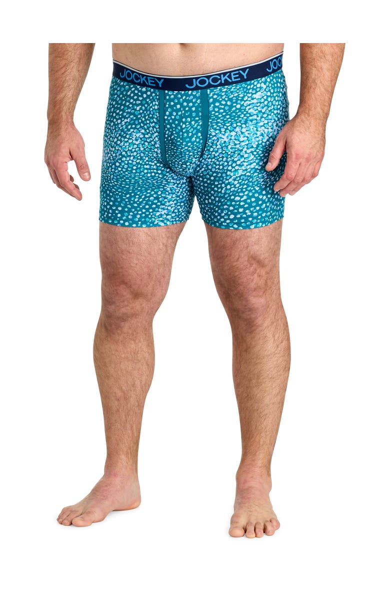 Jockey Big & Tall 2-pk Chafe-Proof Micro Boxer Briefs V4, Alternate, color, Pebble Teal