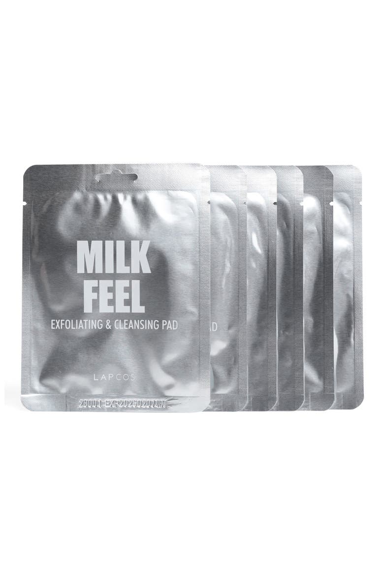 Milk Feel Exfoliating & Cleansing Pads, Alternate, color, WHITE