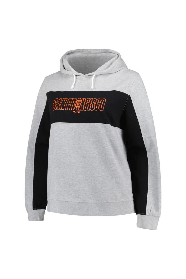 Women's Profile Heather Gray San Francisco Giants Plus Size Pullover Hoodie, Alternate, color, Heather Gray